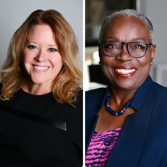 San Diego Theatres CFO-COO Kelly Bargabos and CEO Carol Wallace. San Diego Theatres CFO-COO Kelly Bargabos and CEO Carol Wallace.
