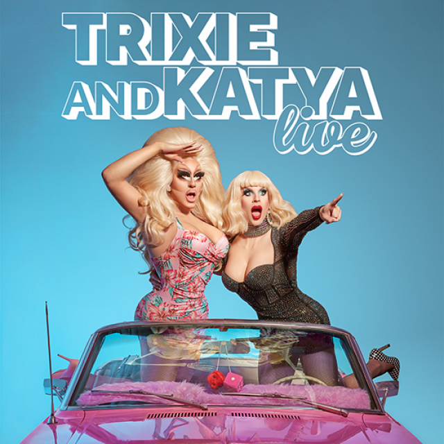 Trixie and Katya live tour art